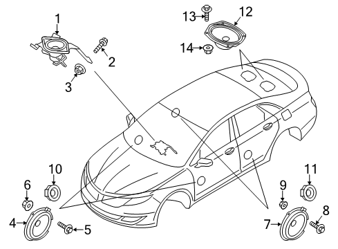 2020 Lincoln MKZ Sound System Diagram 1