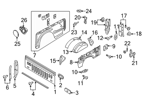 2022 Ford F-150 BRACE Diagram for ML3Z-9928260-B