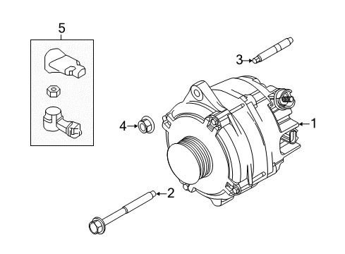 2019 Ford Police Interceptor Utility Alternator Diagram 3