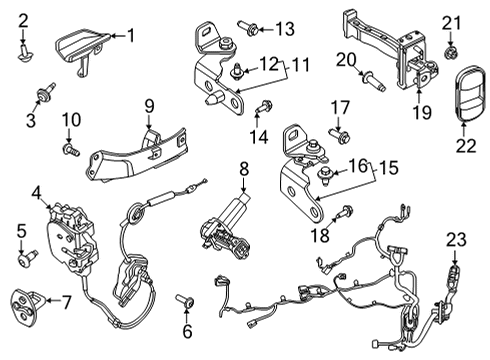 2021 Ford Mustang Mach-E Rear Door Diagram 2