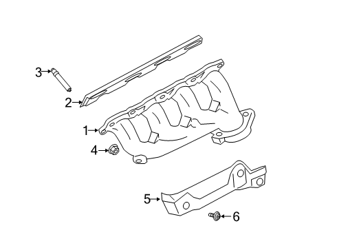 2020 Ford F-250 Super Duty MANIFOLD ASY - EXHAUST Diagram for LC3Z-9430-D