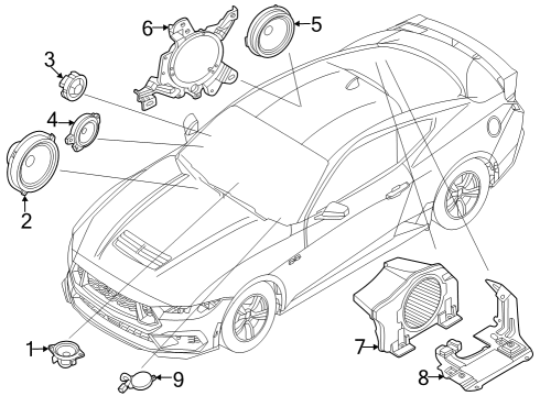 2024 Ford Mustang Sound System Diagram 1