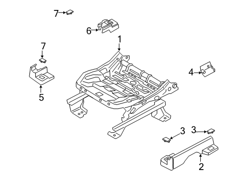 2021 Ford Escape Tracks & Components Diagram 1