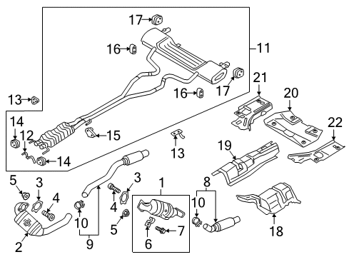 2020 Lincoln Continental Exhaust Components Diagram 2