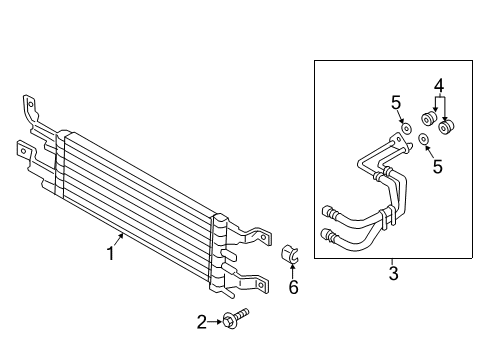 2020 Lincoln MKZ Trans Oil Cooler Diagram 1