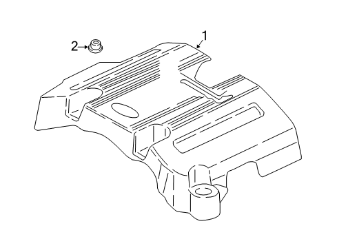 2020 Ford F-150 Engine Appearance Cover Diagram 3