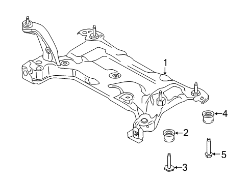 2020 Ford Transit Connect Suspension Mounting - Front Diagram