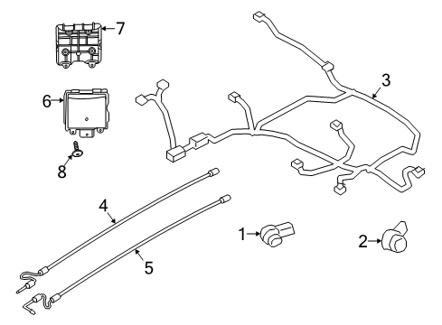 2020 Ford Escape Parking Aid Diagram 5