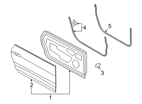 2022 Ford Mustang Door & Components Diagram