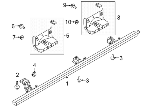 2022 Ford Bronco Running Board Diagram 8