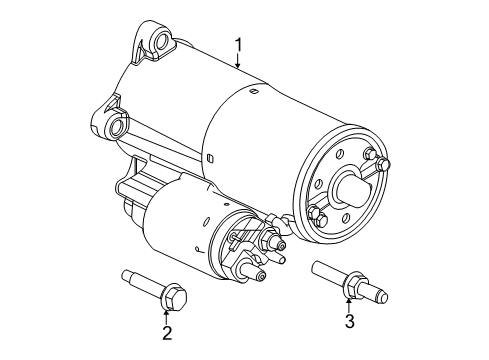 2022 Ford F-350 Super Duty Starter Diagram 1