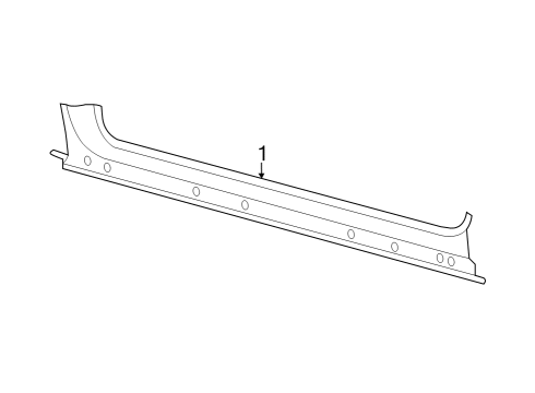 2022 Ford E-Transit Rocker Panel Diagram