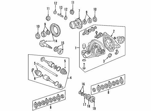 2017 Lincoln Navigator GEAR AND PINION ASY - DRIVING Diagram for ML3Z-4209-H