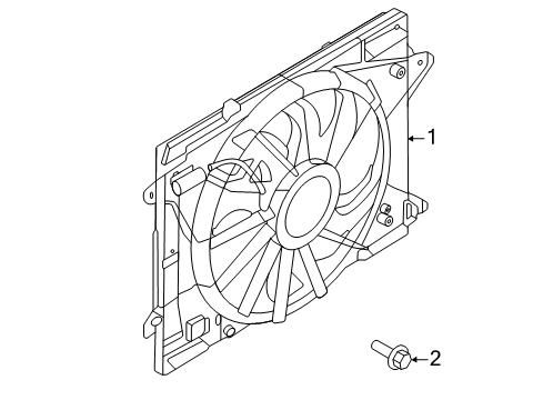 2023 Ford Escape Cooling System, Radiator, Water Pump, Cooling Fan Diagram 1