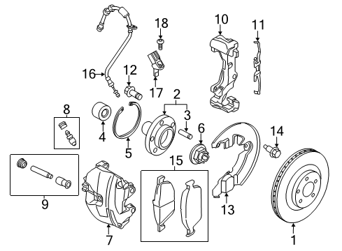 2014 Ford Transit Connect SENSOR ASY Diagram for LV6Z-2C204-A