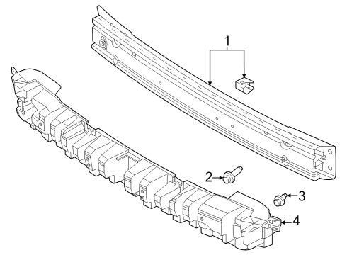 2024 Ford Mustang Bumper & Components - Front Diagram 2