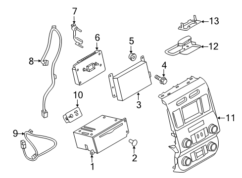 2020 Ford F-350 Super Duty Sound System Diagram 1