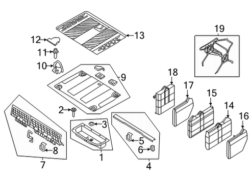 2021 Ford Bronco Interior Trim - Rear Body Diagram 2