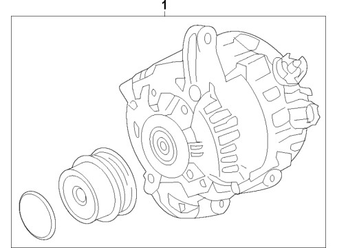 2023 Ford Ranger Alternator Diagram 1