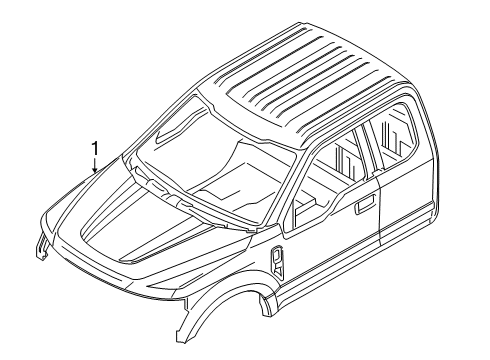 2020 Ford F-350 Super Duty Cab Assembly Diagram 3