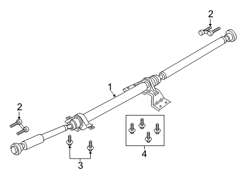 2020 Lincoln MKZ Drive Shaft - Rear Diagram 2