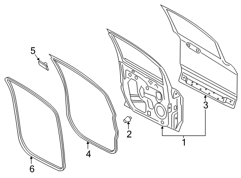 2021 Ford EcoSport Door & Components Diagram 3