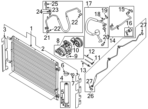 1988 Mercury Topaz Seal Diagram for KR3Z-19E572-E