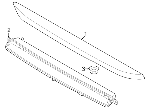 2024 Ford Mustang High Mount Lamps Diagram