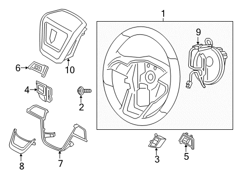 2020 Lincoln Continental Steering Column & Wheel, Steering Gear & Linkage Diagram 6