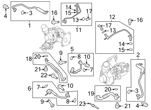 2022 Ford Bronco Hoses & Pipes Diagram 1