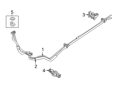 2019 Ford Police Interceptor Utility Rear A/C Lines Diagram