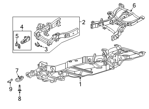 2024 Ford Expedition Frame & Components Diagram 2