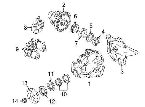 2023 Ford Expedition Carrier & Components - Rear Diagram 2