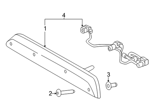 2023 Ford F-150 High Mount Lamps Diagram 3