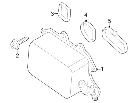 2024 Ford F-350 Super Duty Oil Cooler Diagram 1