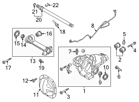 2020 Ford F-150 Axle Housing - Front Diagram 2