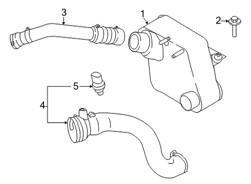 2021 Ford F-350 Super Duty Intercooler Diagram 1