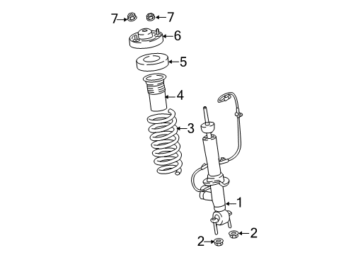 2024 Ford Expedition Struts & Components - Front Diagram 2