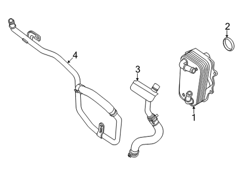 2021 Ford E-350/E-350 Super Duty Oil Cooler Diagram