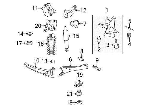 2013 Ford F-350 Super Duty SPRING - FRONT Diagram for 9C3Z-5310-J