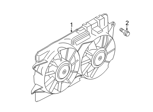 2023 Ford Mustang Cooling System, Radiator, Water Pump, Cooling Fan Diagram 1