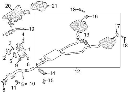 2021 Ford Explorer INSULATOR - TUNNEL Diagram for L1MZ-7811130-B