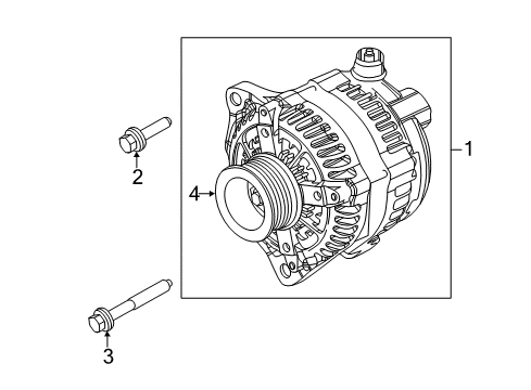 2021 Ford F-350 Super Duty Alternator Diagram 4