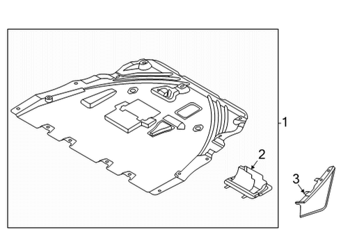 2023 Ford Bronco Sport Splash Shields Diagram