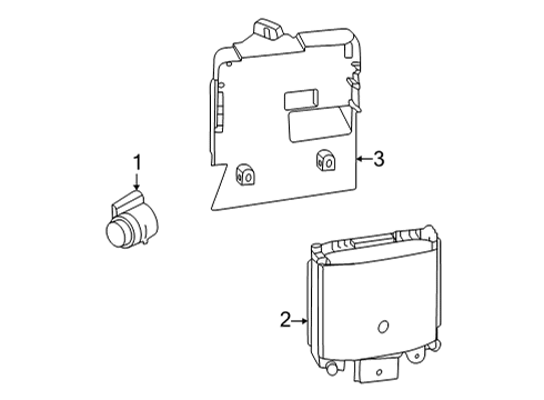 2022 Ford Maverick Electrical Components - Rear Bumper Diagram