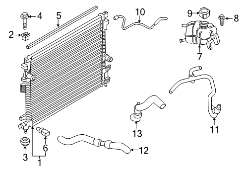 2022 Lincoln Nautilus HOSE Diagram for LX6Z-8286-C