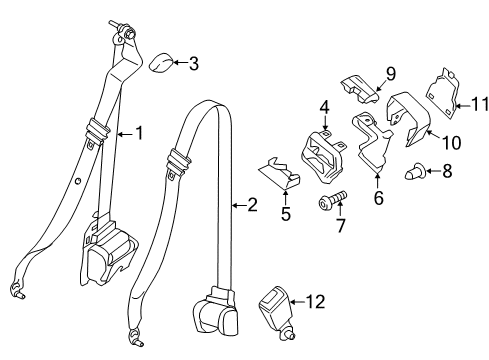 2021 Ford Transit Seat Belt Diagram 10