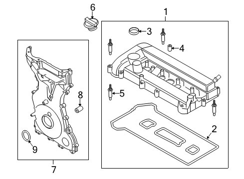 2020 Lincoln MKZ Valve & Timing Covers Diagram 1