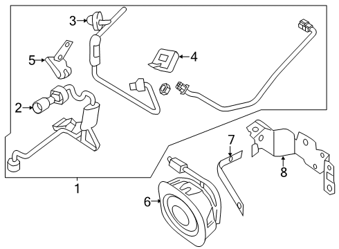 2019 Ford Police Interceptor Sedan Front Lamps - Flasher Lamps Diagram 2