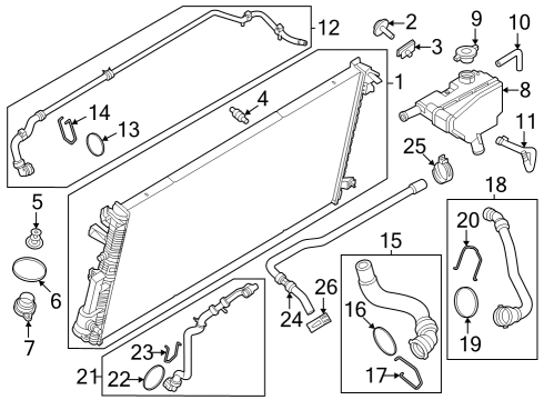 2023 Ford F-250 Super Duty HOSE Diagram for PC3Z-8597-A